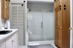 Large shower in the master suite